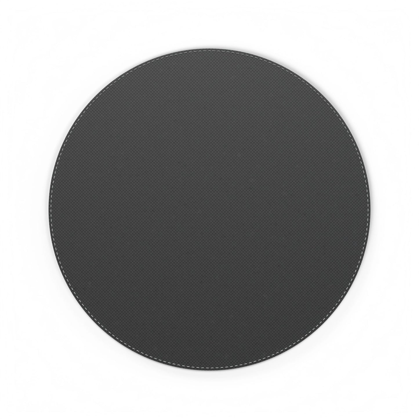 Meditation Moon Phases with Cats PU Leather Mouse Mat — Zen Yoga Silhouette Desk Pad