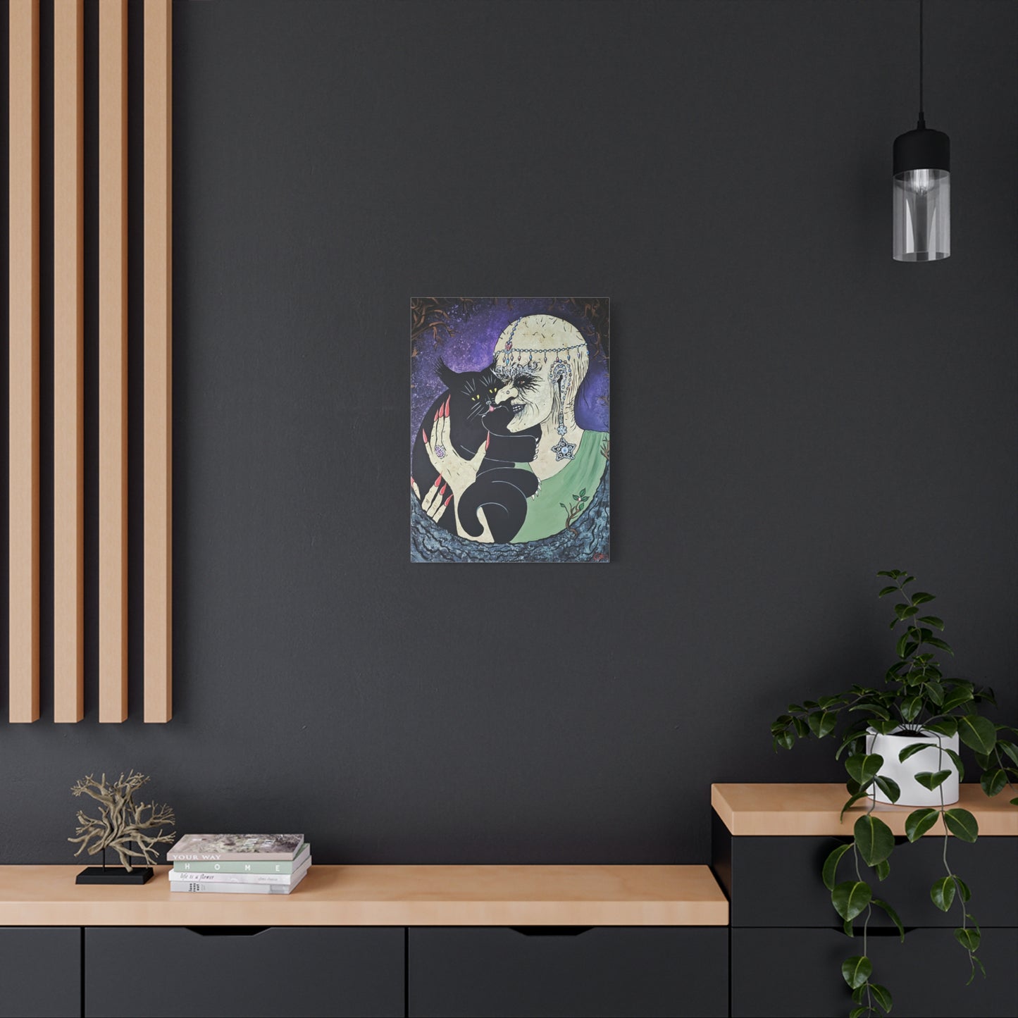 Trickster and Sorceress Share a Tender Moment Matte Canvas, Stretched, 1.25"