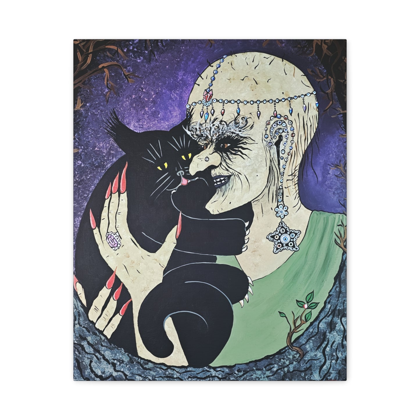 Trickster and Sorceress Share a Tender Moment Matte Canvas, Stretched, 1.25"