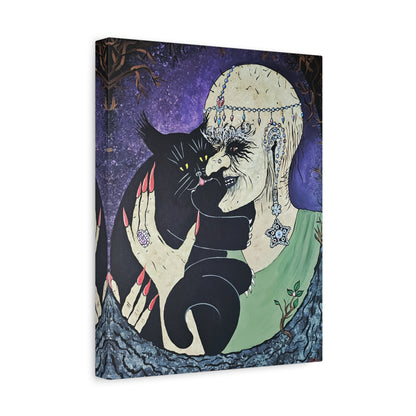 Trickster and Sorceress Share a Tender Moment Matte Canvas, Stretched, 1.25"