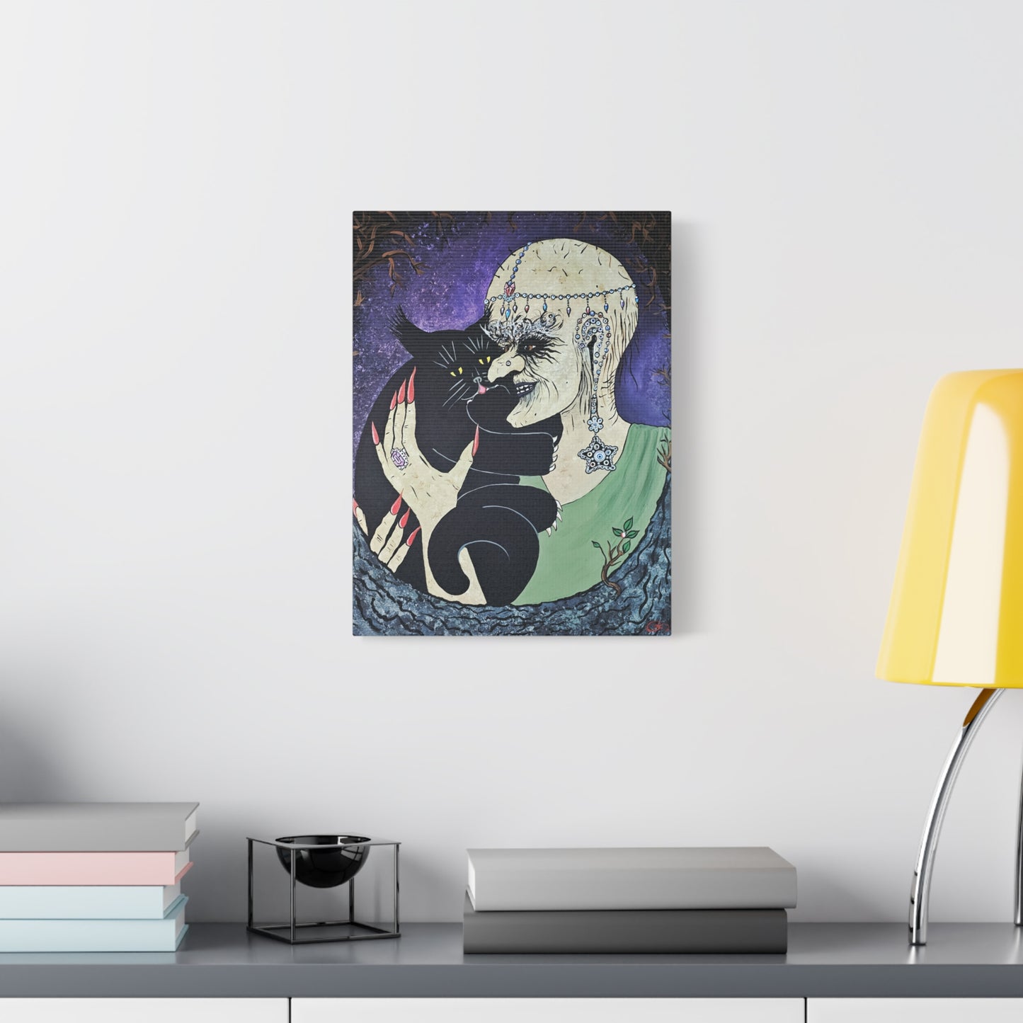 Trickster and Sorceress Share a Tender Moment Matte Canvas, Stretched, 1.25"