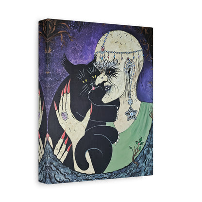 Trickster and Sorceress Share a Tender Moment Matte Canvas, Stretched, 1.25"