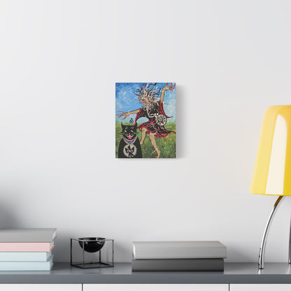 Beauty and the Beast takes a Midnight Ride Matte Canvas