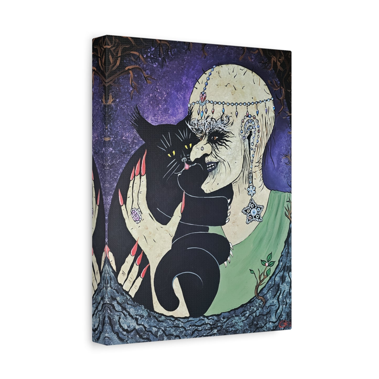 Trickster and Sorceress Share a Tender Moment Matte Canvas, Stretched, 1.25"