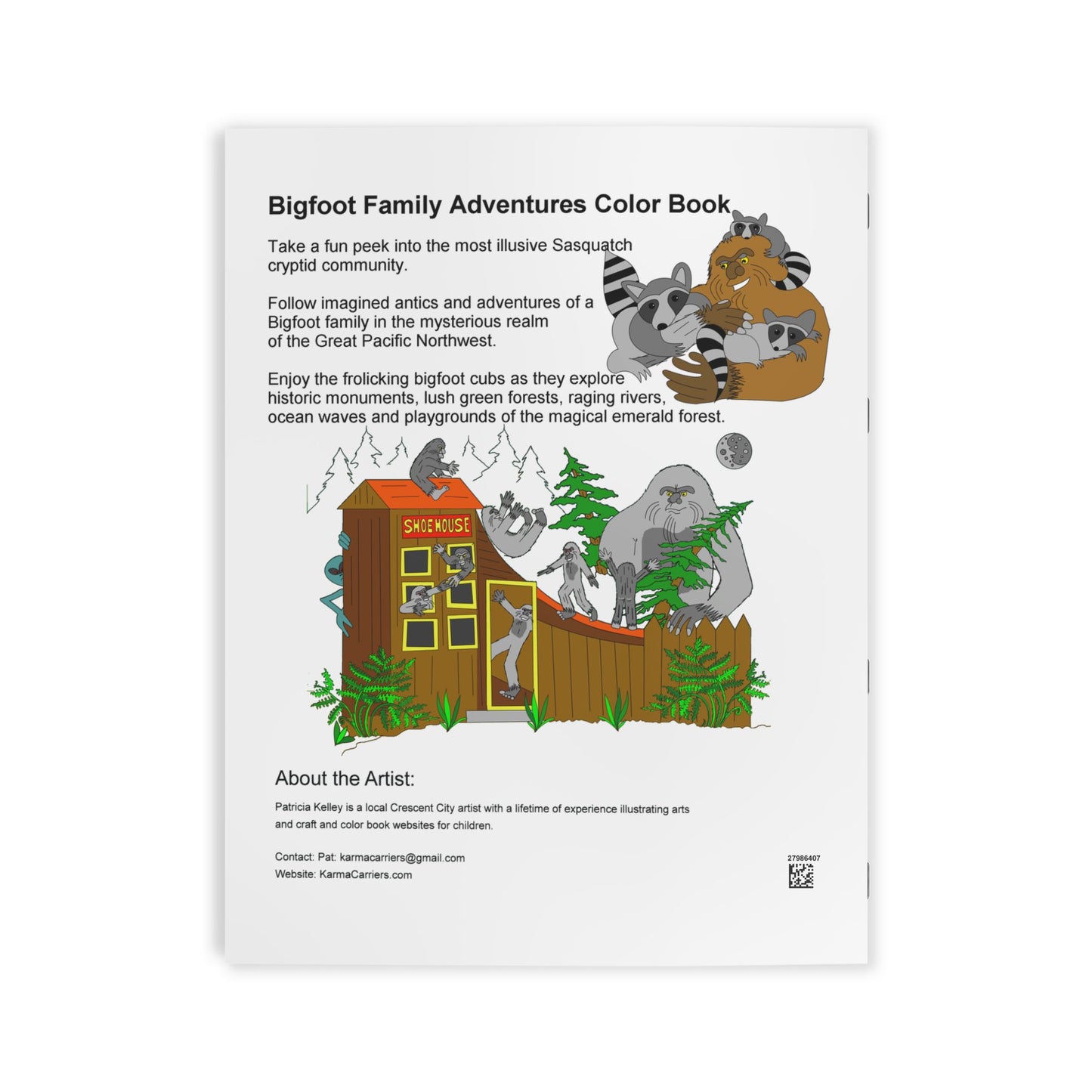 Bigfoot Color Book Family Adventures in the Pacific Northwest