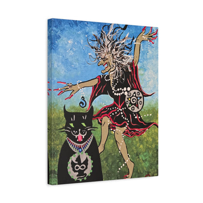 Beauty and the Beast takes a Midnight Ride Matte Canvas