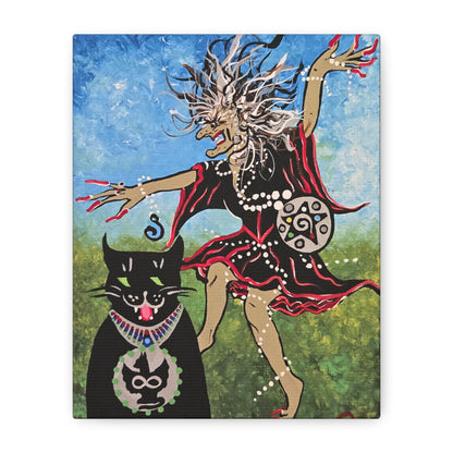 Beauty and the Beast takes a Midnight Ride Matte Canvas