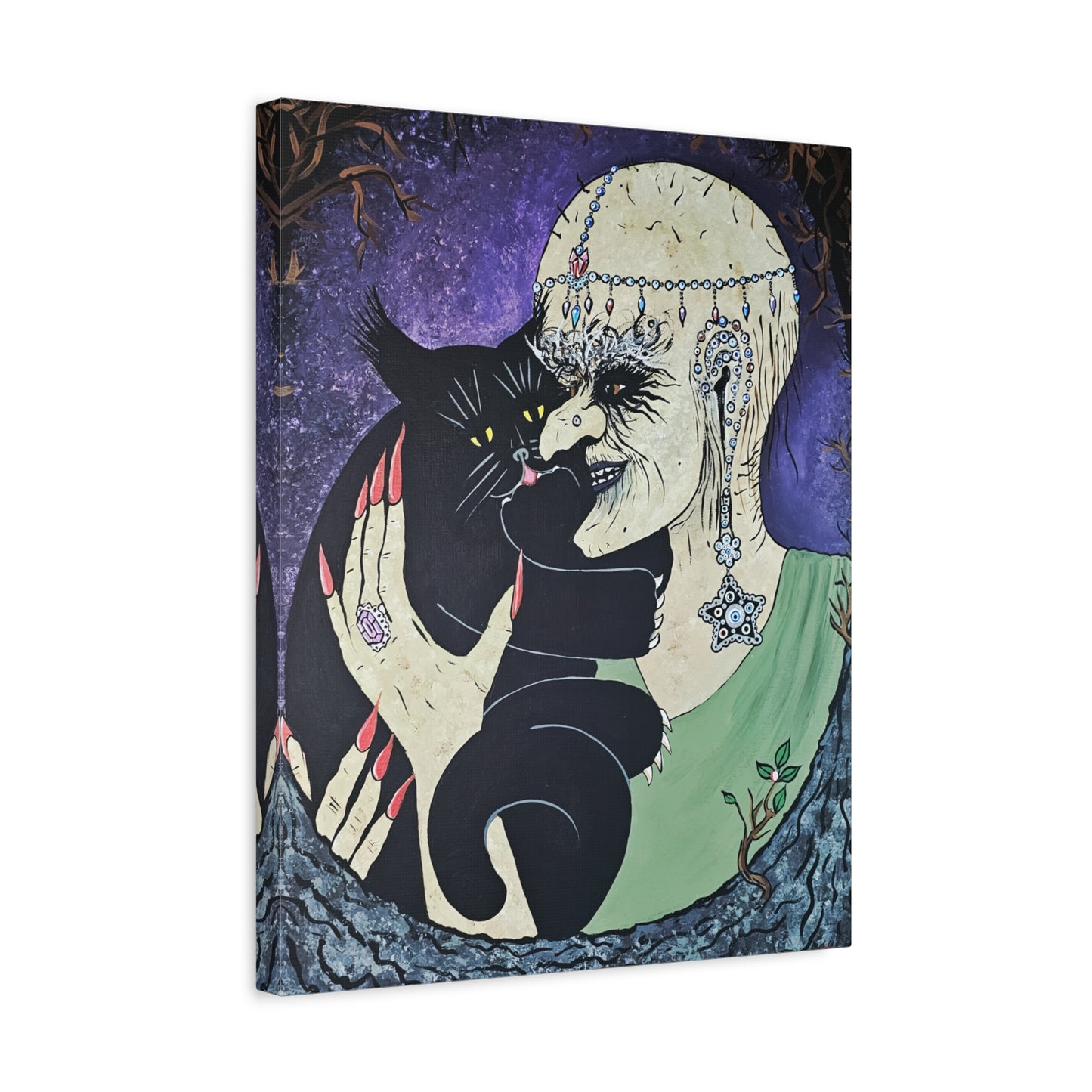 Trickster and Sorceress Share a Tender Moment Matte Canvas, Stretched, 1.25"