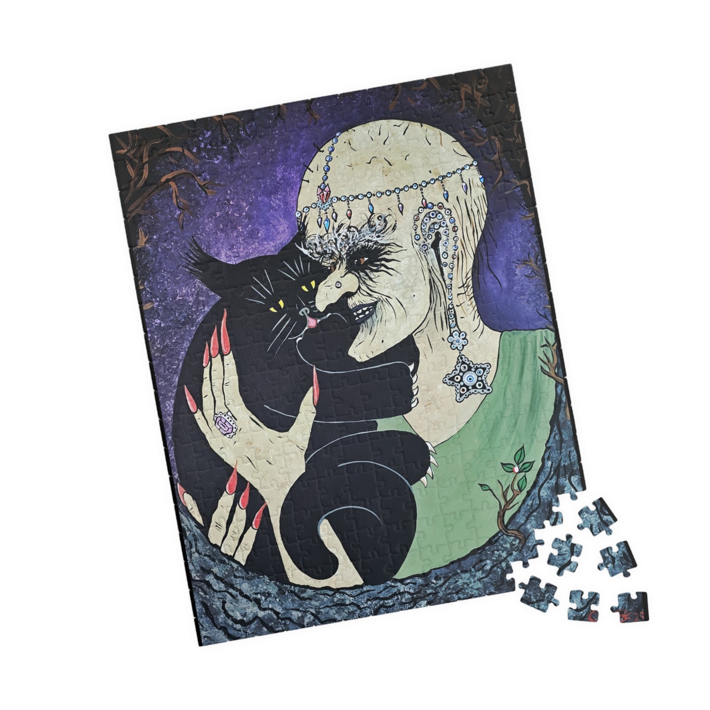 Trickster and Sorceress Share a Tender Moment  Jigsaw Puzzle