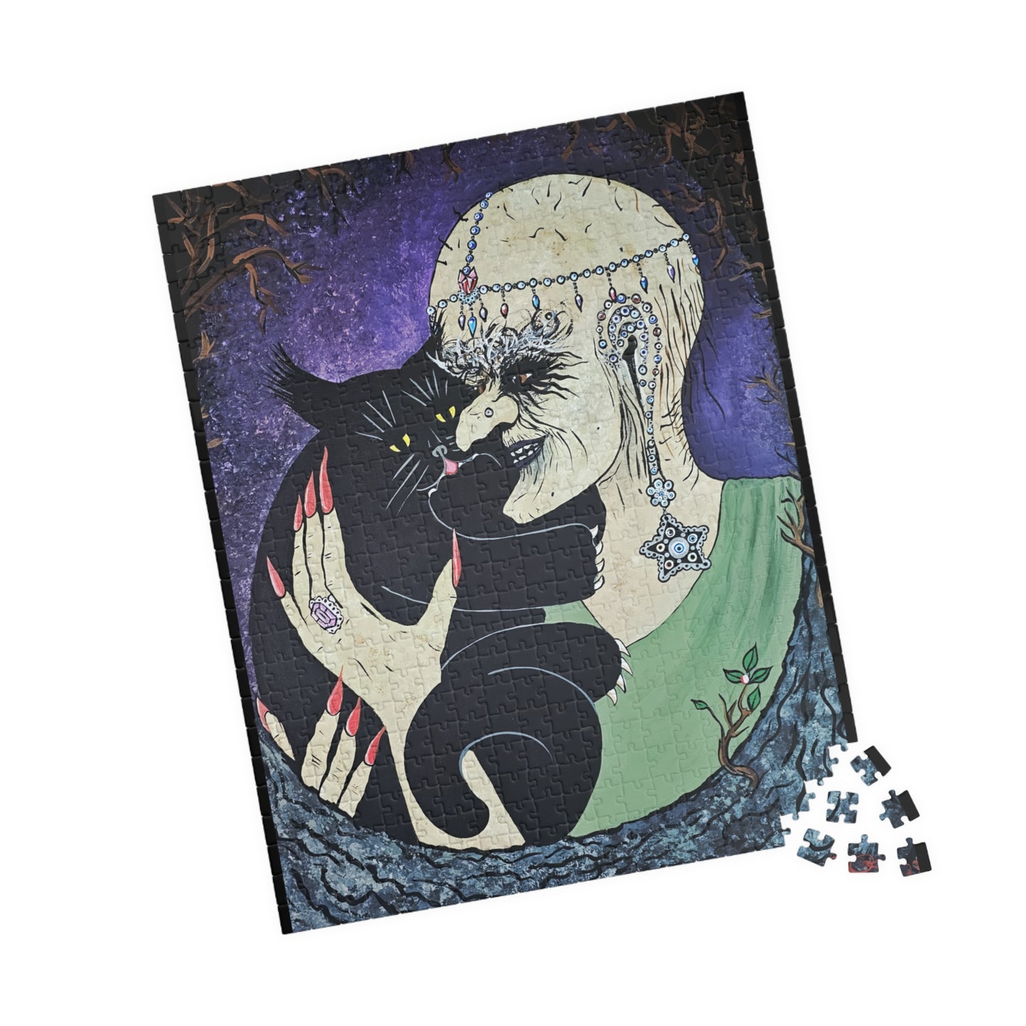 Trickster and Sorceress Share a Tender Moment  Jigsaw Puzzle