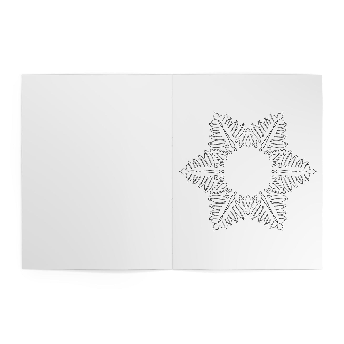 Snow Crystal Coloring Book