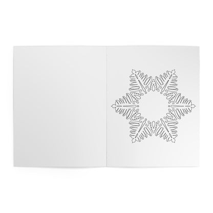 Snow Crystal Coloring Book