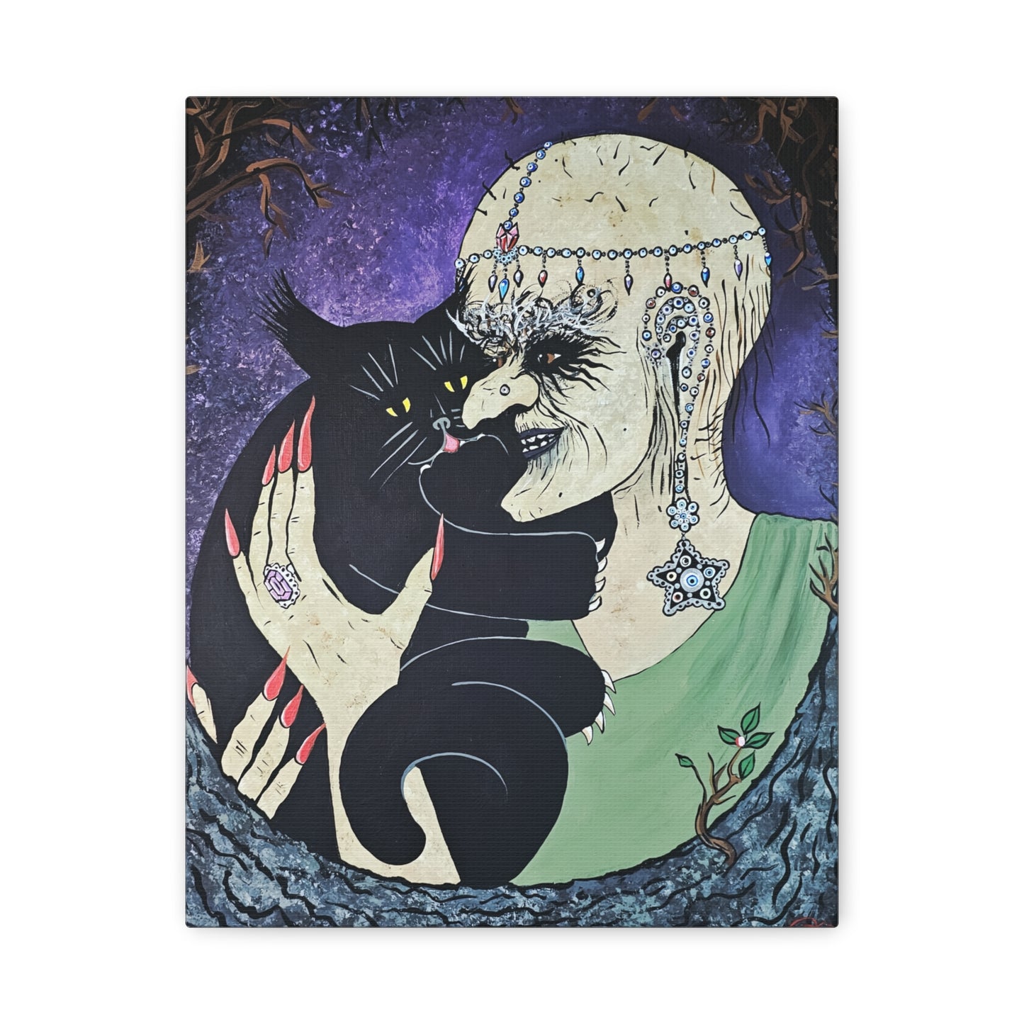 Trickster and Sorceress Share a Tender Moment Matte Canvas, Stretched, 1.25"