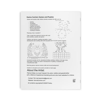 Travel Games for Kids Puzzle & Activity Coloring Book