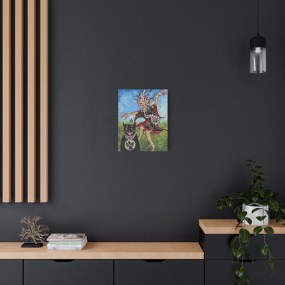Beauty and the Beast takes a Midnight Ride Matte Canvas