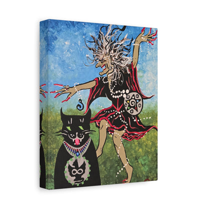 Beauty and the Beast takes a Midnight Ride Matte Canvas