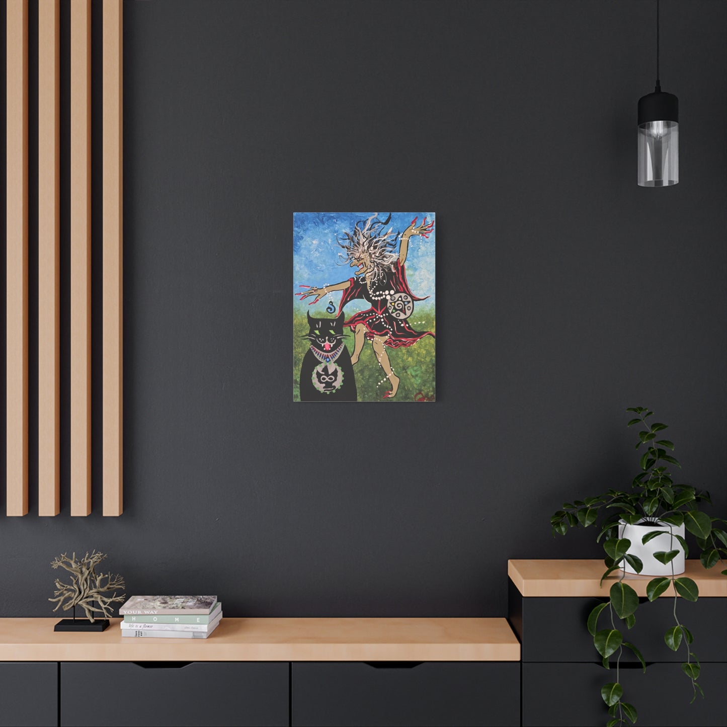 Beauty and the Beast takes a Midnight Ride Matte Canvas