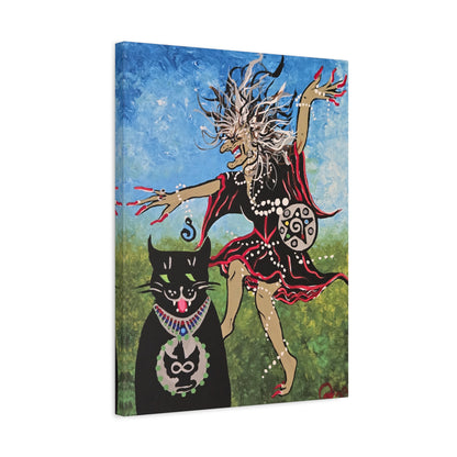 Beauty and the Beast takes a Midnight Ride Matte Canvas