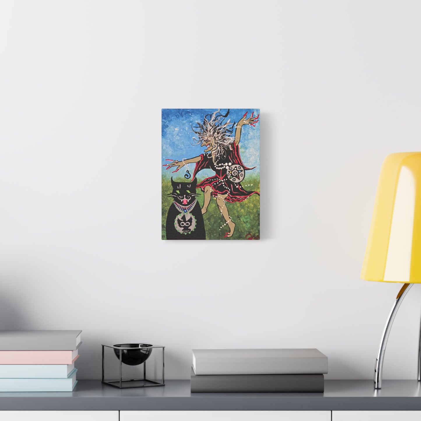 Beauty and the Beast takes a Midnight Ride Matte Canvas