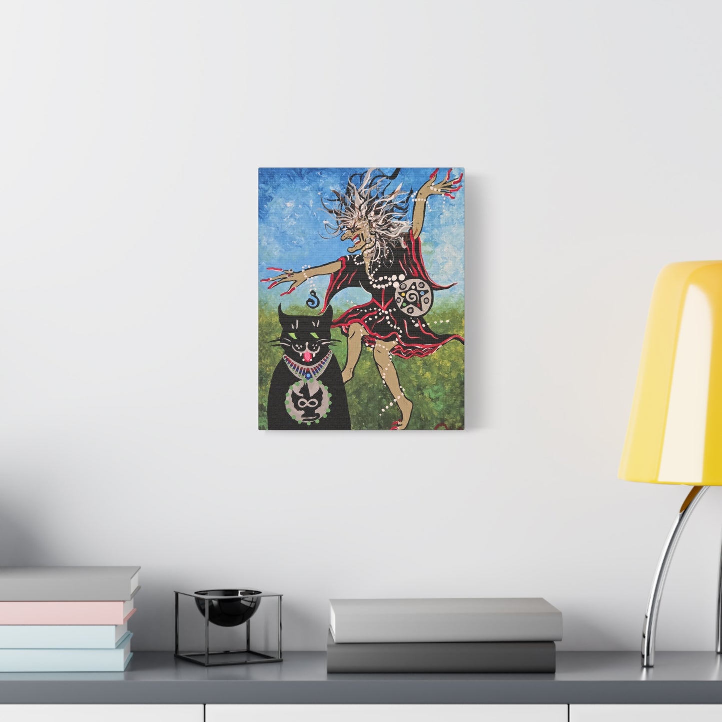 Beauty and the Beast takes a Midnight Ride Matte Canvas