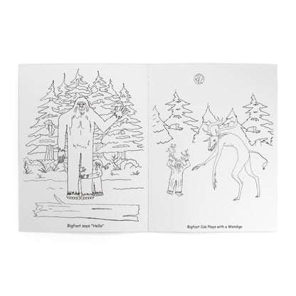 Hello Bigfoot Coloring Book - Adventures in the Pacific Northwest