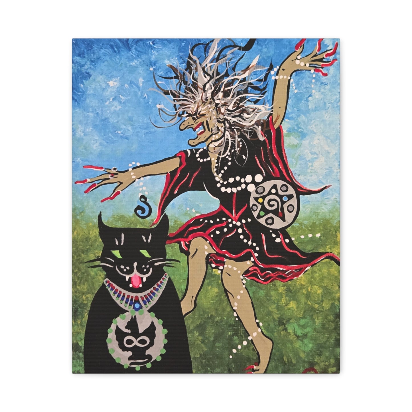 Beauty and the Beast takes a Midnight Ride Matte Canvas