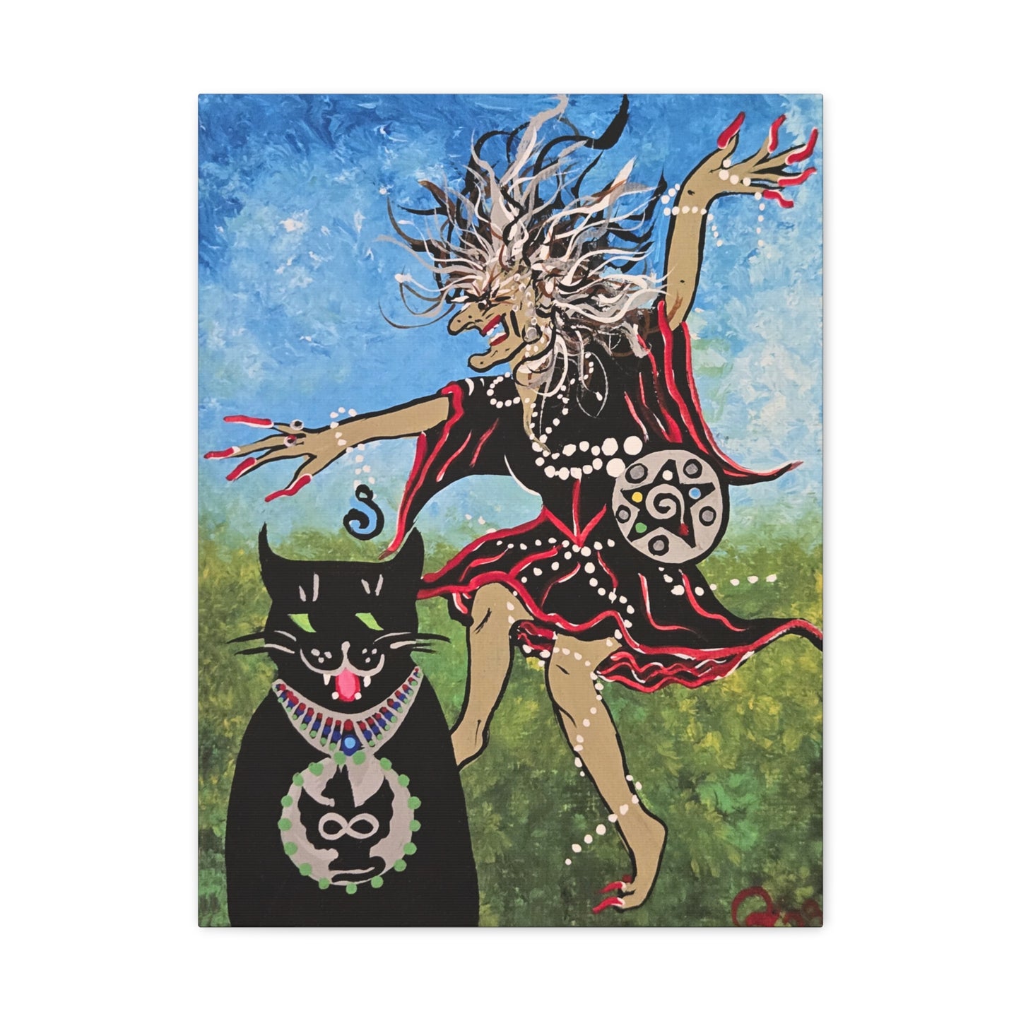 Beauty and the Beast takes a Midnight Ride Matte Canvas