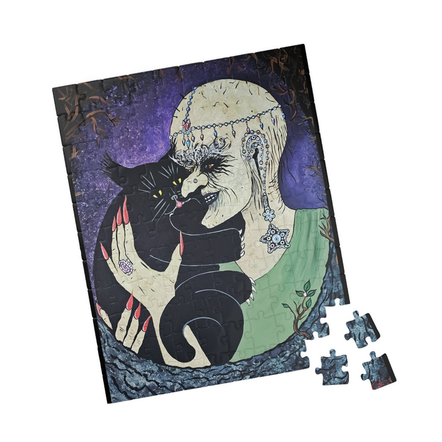 Trickster and Sorceress Share a Tender Moment  Jigsaw Puzzle