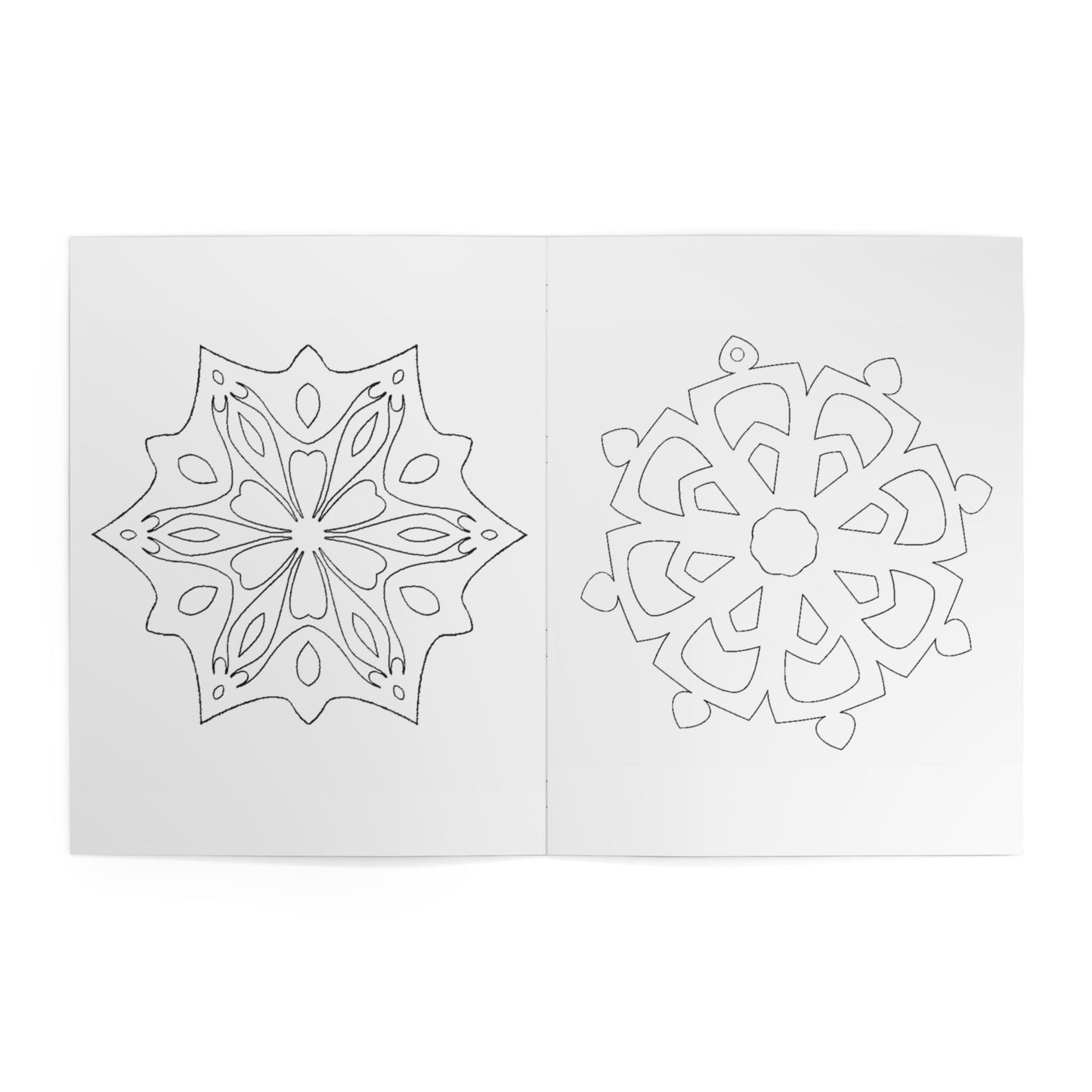 Snow Crystal Coloring Book