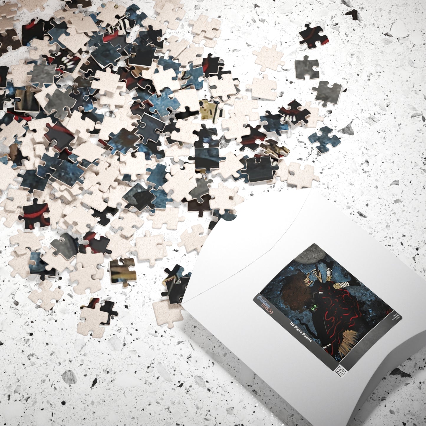 Witch and Trickster Fly to the Moon - JigsawPuzzle (110/252/520/1014 pcs)
