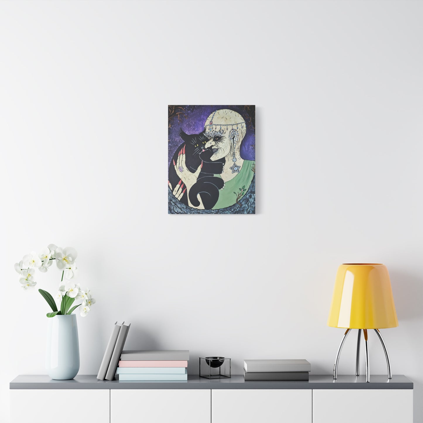 Trickster and Sorceress Share a Tender Moment Matte Canvas, Stretched, 1.25"
