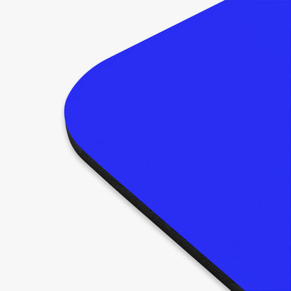 Blue Circuit Snowflake Mouse Pad — Tech Geometric Desk Mat
