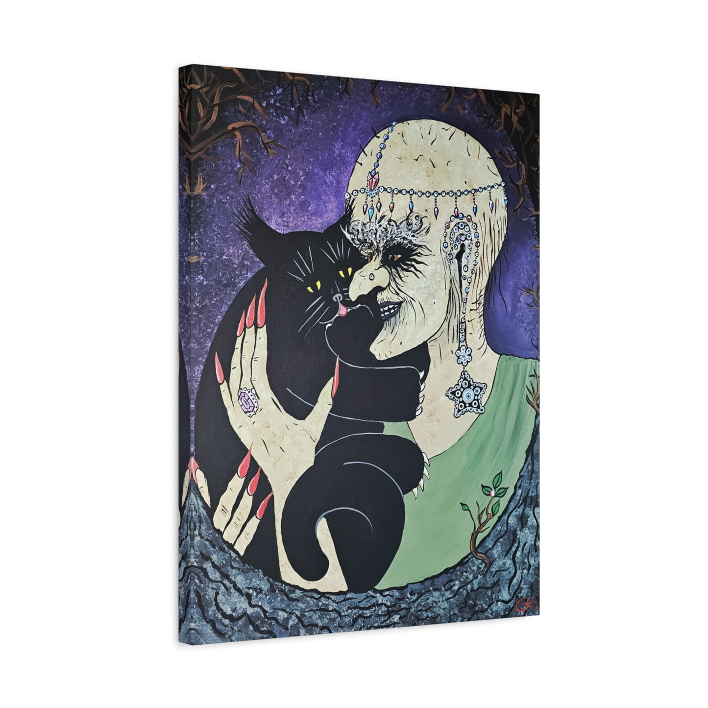 Trickster and Sorceress Share a Tender Moment Matte Canvas, Stretched, 1.25"