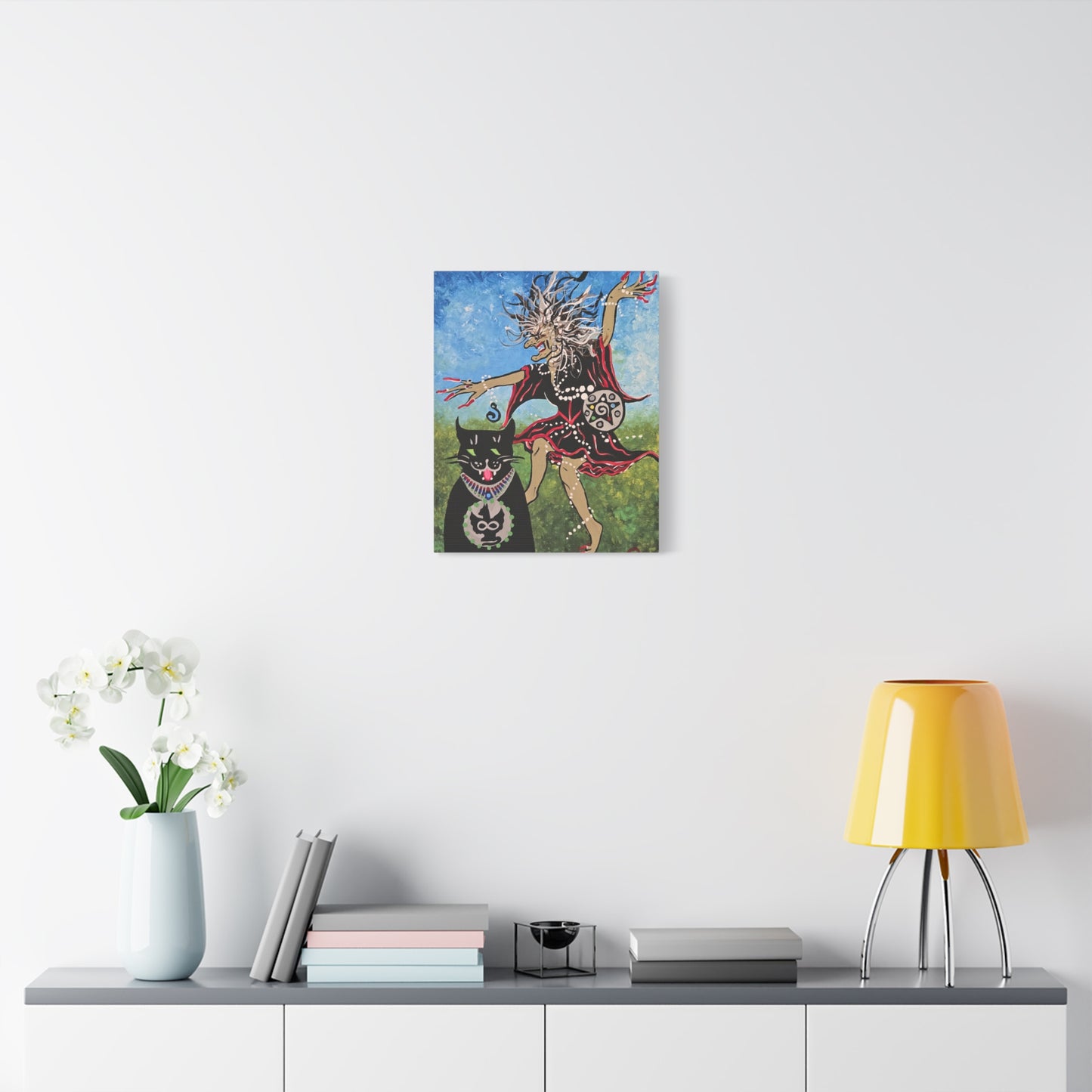 Beauty and the Beast takes a Midnight Ride Matte Canvas