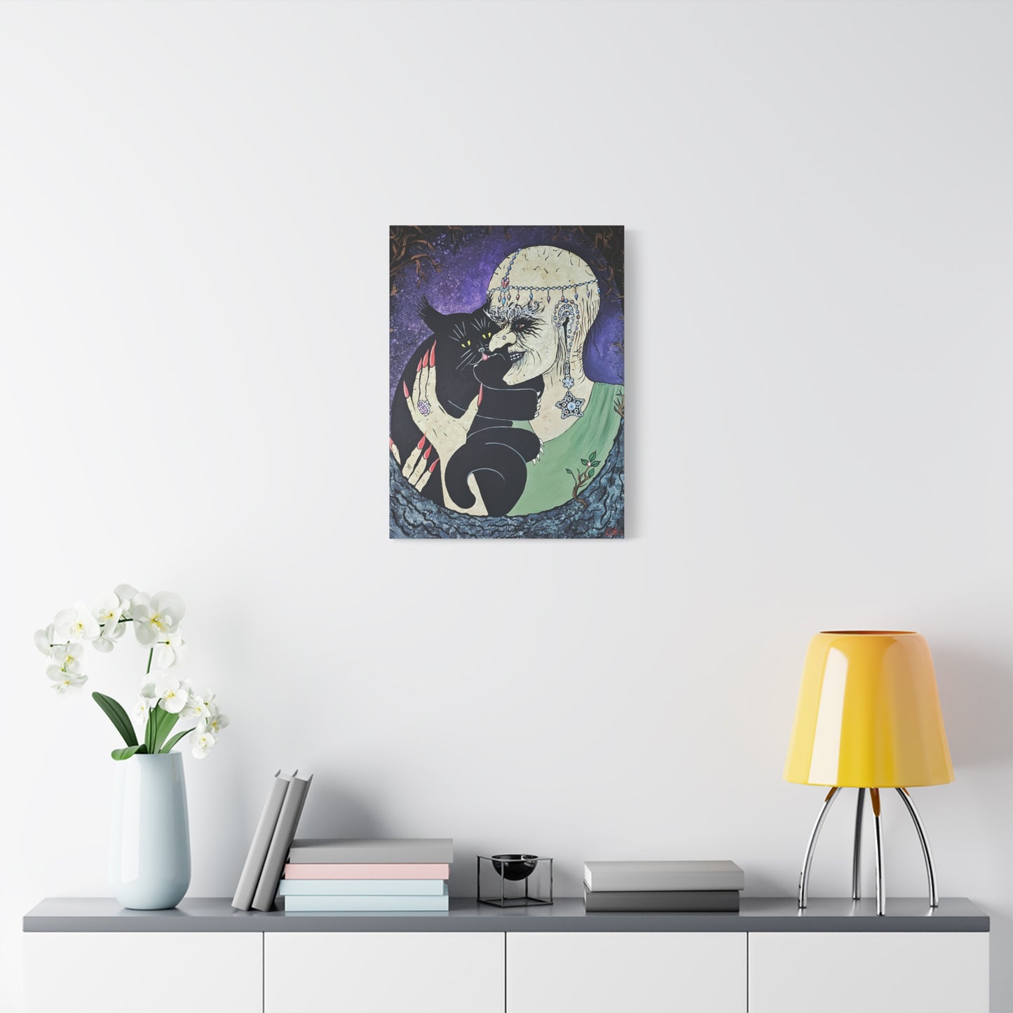 Trickster and Sorceress Share a Tender Moment Matte Canvas, Stretched, 1.25"