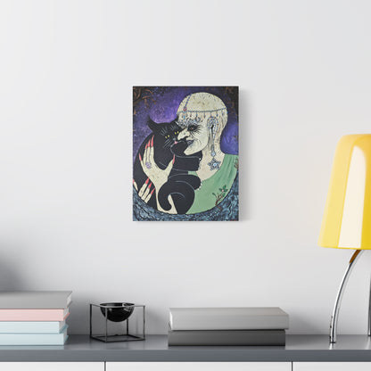 Trickster and Sorceress Share a Tender Moment Matte Canvas, Stretched, 1.25"