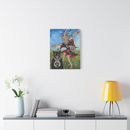Beauty and the Beast takes a Midnight Ride Matte Canvas