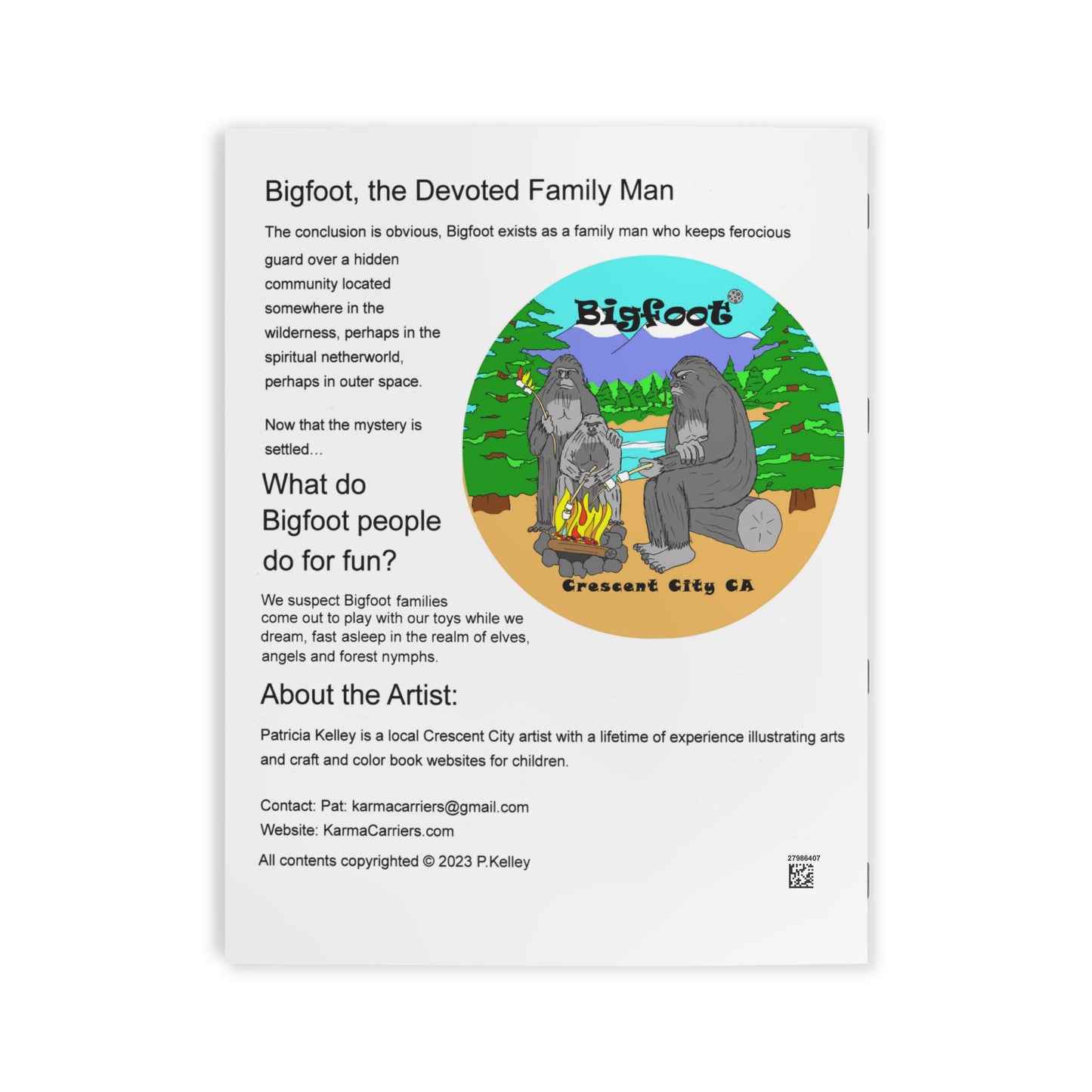 Hello Bigfoot Coloring Book - Adventures in the Pacific Northwest