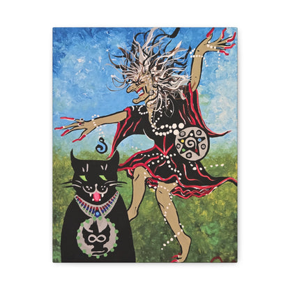 Beauty and the Beast takes a Midnight Ride Matte Canvas