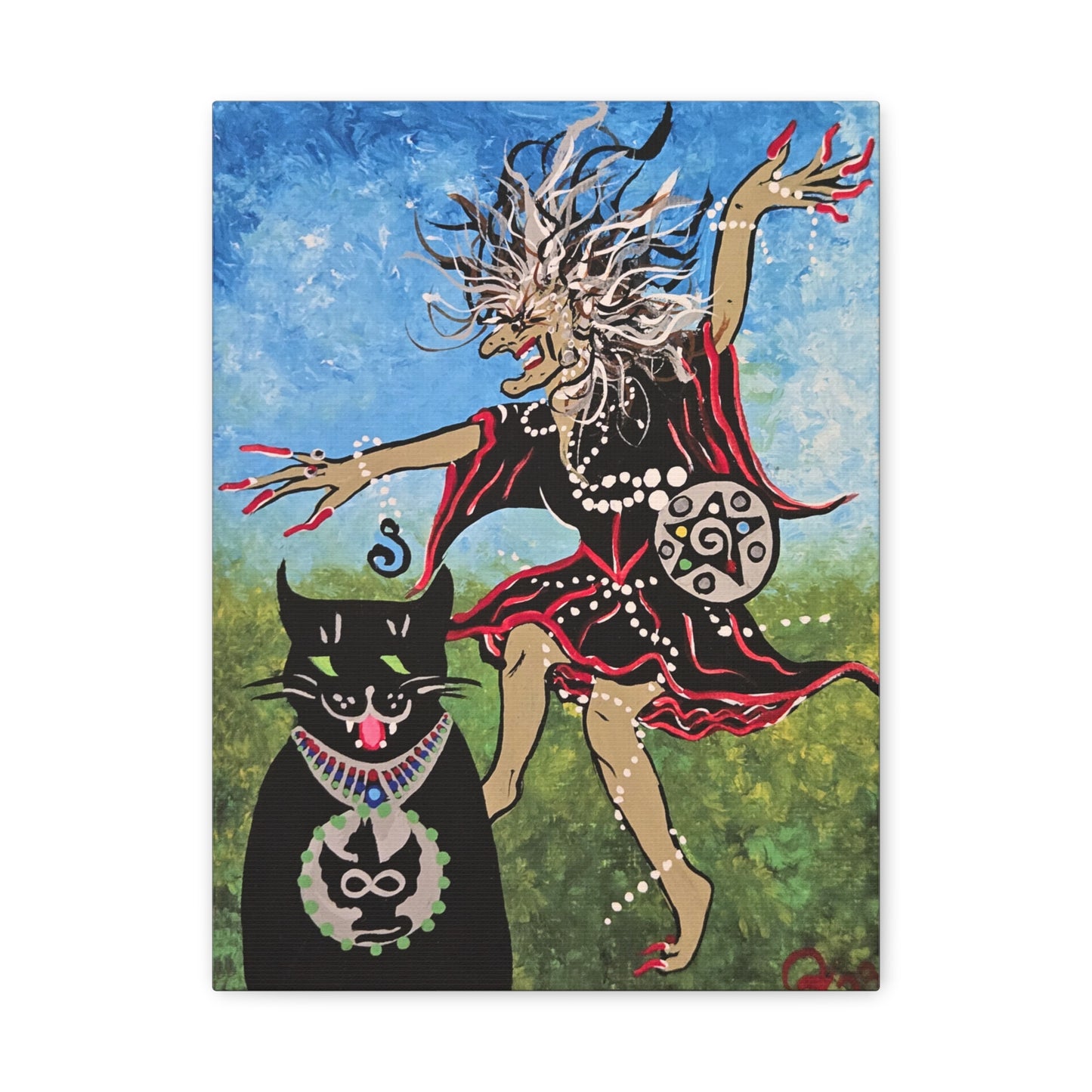 Beauty and the Beast takes a Midnight Ride Matte Canvas