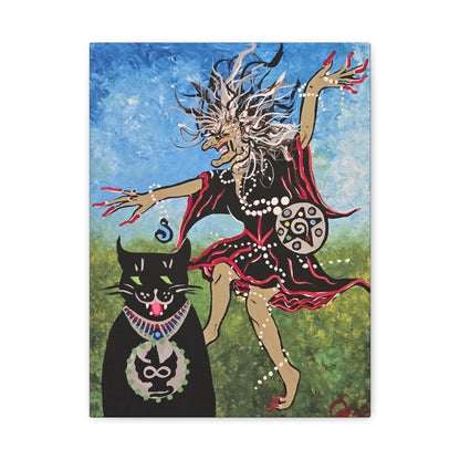 Beauty and the Beast takes a Midnight Ride Matte Canvas